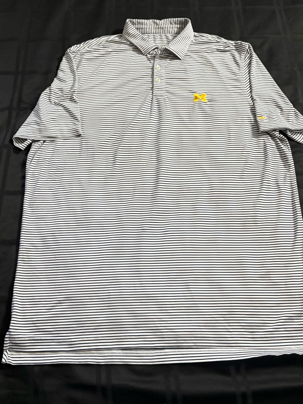 Vineyard Vines Michigan Wolverines Performance Stretch Polo Shirt Mens XL